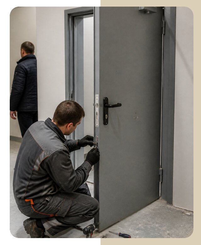 Ремонт противопожарной двери в Добрянке по цене 6566 р. | ДвериЛегко-Дбр